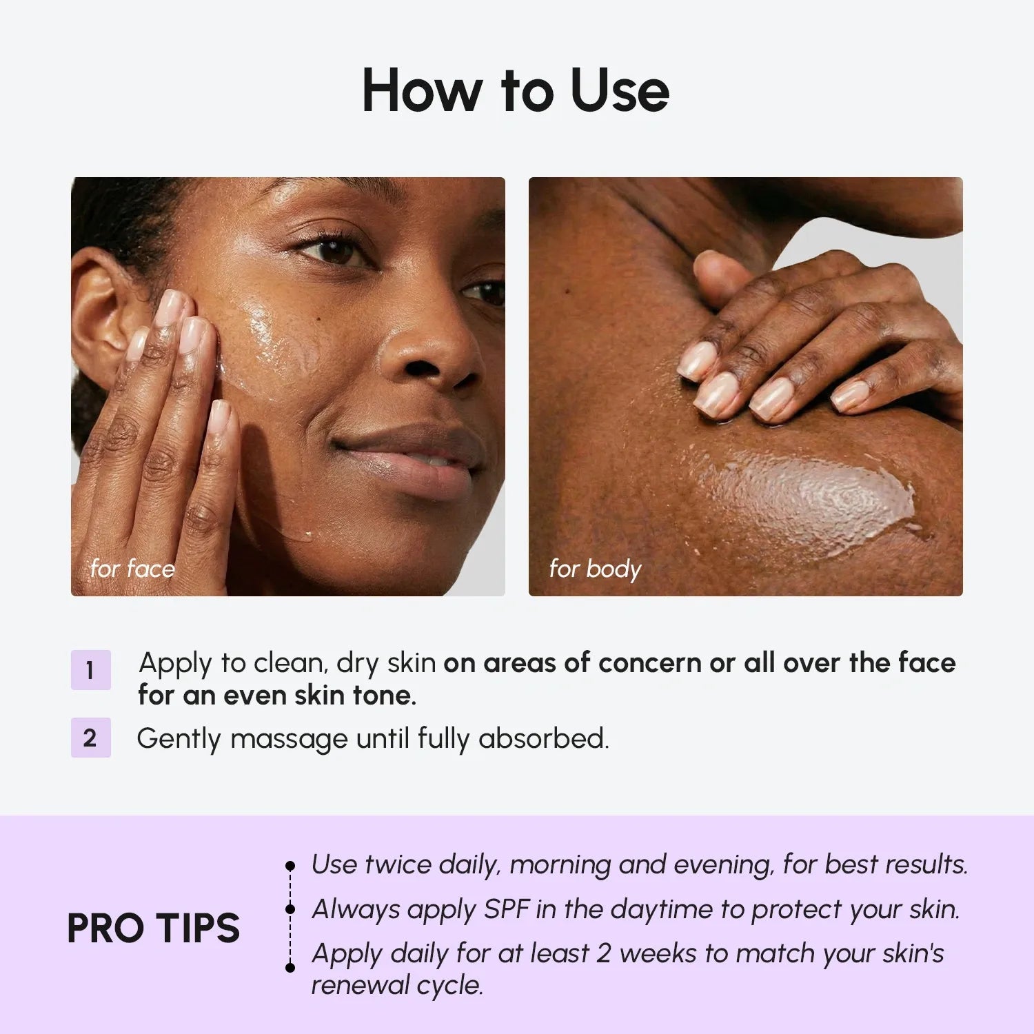 Face & Body Serum for Dark Spots